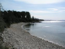 Plaža Peruštine, Kožino